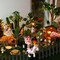 58 Pcs Miniature Garden Set Flower Angel Fairy House Animals Trees Diorama Supplies Fairy Village Mini Terrarium Figurines Micro Landscape Ornaments